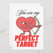 Valentijnsdag Speciale Hart Met Pijl Ontwerp  Feestdagenkaart (Voorkant / Achterkant)