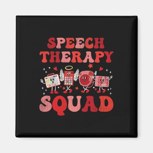 Valentijnsdag Speech Therapy Slpa SlpV Magneet (Voorkant)