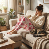 Valentijnsdag Speelse Roze Harten Patroon Leggings