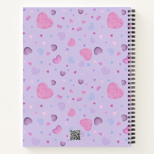 Valentijnsdag spiraal notitieboek (Achterkant)