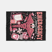 Valentijnsdag Spoedeisende Hulp Verpleegster Kat V Fleece Deken (Voorkant (Horizontaal))