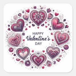 Valentijnsdag Square Sticker