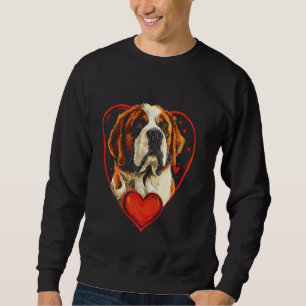 Valentijnsdag St. Bernard-hond Valentijn Trui