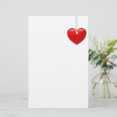 Valentijnsdag Stationery Briefpapier (Staand voorkant)