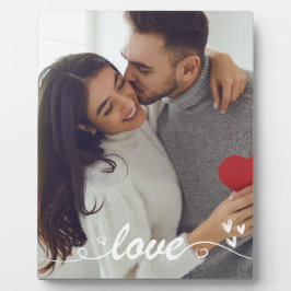 Valentijnsdag stel Foto liefdesharten Fotoplaat