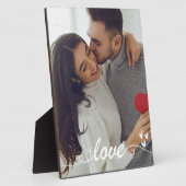 Valentijnsdag stel Foto liefdesharten Fotoplaat (Zijkant)