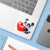 Valentijnsdag Sticker (Laptop met iPhone)