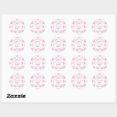 Valentijnsdag Sticker, donut Sticker, Ronde Sticker (Vel)