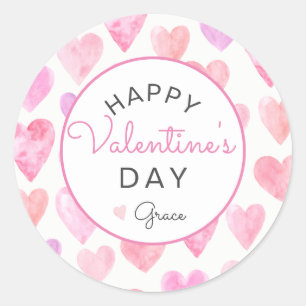 Valentijnsdag Sticker, Heart Sticker, Ronde Sticker
