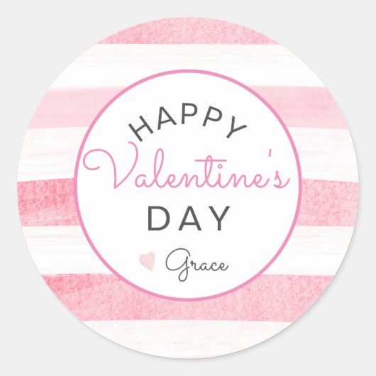 Valentijnsdag Sticker, Heart Sticker, Ronde Sticker (Voorkant)