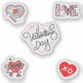 Valentijnsdag Sticker Pack (Voorkant)