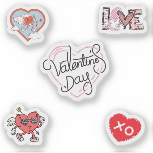 Valentijnsdag Sticker Pack (Voorkant)