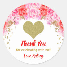 Valentijnsdag stickers, Hart verjaardagsgunst