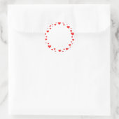 Valentijnsdag Stickers, harten Ronde Sticker (Tas)