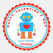 Valentijnsdag Stickers Robot Stickers (Voorkant)