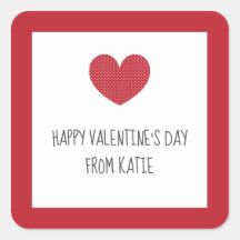 Valentijnsdag stickers voor klaslokaalvalentijnen