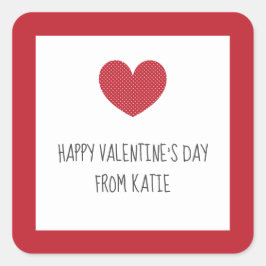 Valentijnsdag stickers voor klaslokaalvalentijnen