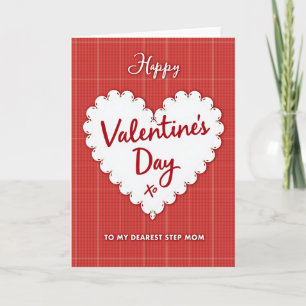 Valentijnsdag Stiefmoeder Plaid Kaart