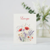 Valentijnsdag stijl ansichtkaart briefkaart (Staand voorkant)