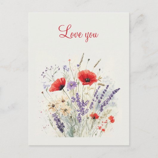 Valentijnsdag stijl ansichtkaart briefkaart (Voorkant)