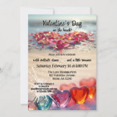 Valentijnsdag Strandfeest Kaart (Voorkant)