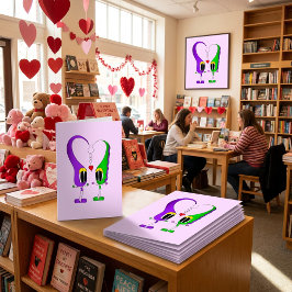 Valentijnsdag stripfiguur feestdagen kaart