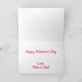 Valentijnsdag stuurt je liefdesnaam feestdagen kaart (Binnen)