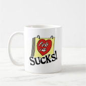 Valentijnsdag Sucks Koffiemok (Links)