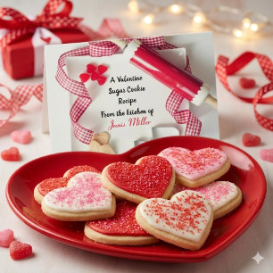 Valentijnsdag Suikerkoek Recept Briefkaart