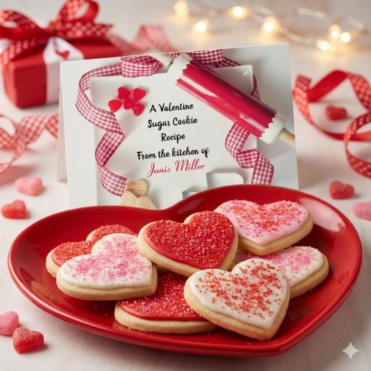 Valentijnsdag Suikerkoek Recept Briefkaart