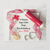 Valentijnsdag Suikerkoek Recept Briefkaart (Voorkant)