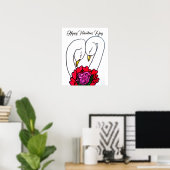 VALENTIJNSDAG SWANS POSTER (Thuiskantoor)