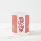 Valentijnsdag Sweeping hart Romantische Rozen Matglas Koffiemok (Center)