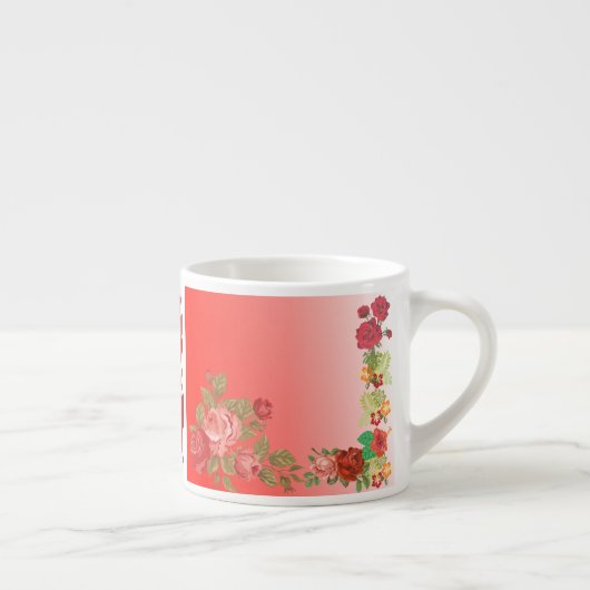 Valentijnsdag Sweeping Heart Romantic Rozen Espresso Kop (Rechts)