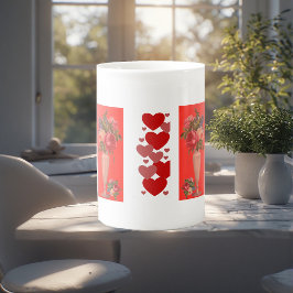 Valentijnsdag Sweeping Heart Romantic Rozen Vase Porselein Kop