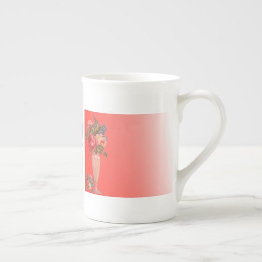 Valentijnsdag Sweeping Heart Romantic Rozen Vase Porselein Kop (Rechts)