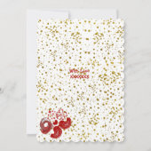 Valentijnsdag Sweeping Heart Tortelduifjes Gold Ca Kaart (Achterkant)