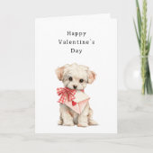 Valentijnsdag Sweet Cream Hond Kaart (Voorkant)