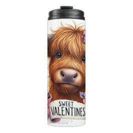 Valentijnsdag Sweet Highland Koe Thermal Tumbler Thermosbeker