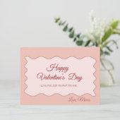 Valentijnsdag Sweet Holiday Kaart (Staand voorkant)