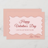 Valentijnsdag Sweet Holiday Kaart (Voorkant / Achterkant)