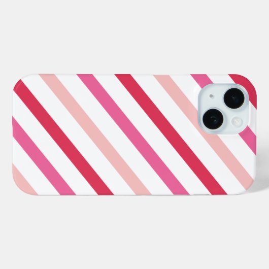 Valentijnsdag Sweet Pink Snoep Stripes Pattern Case-Mate iPhone Case