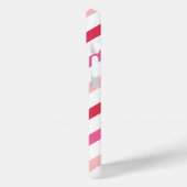 Valentijnsdag Sweet Pink Snoep Stripes Pattern Case-Mate iPhone Case (Achterkant / Links)