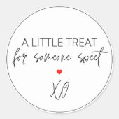 Valentijnsdag Sweet Treat Sticker (Voorkant)