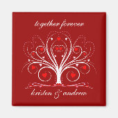 Valentijnsdag Sweethearts boommagneet Magneet (Voorkant)