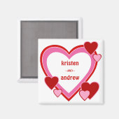 Valentijnsdag Sweethearts Magnet (Voorkant / Achterkant)