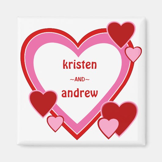 Valentijnsdag Sweethearts Magnet (Voorkant)