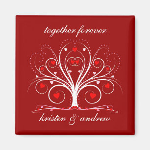 Valentijnsdag Sweethearts Tree Magnet