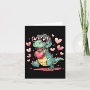 Valentijnsdag T-rex Dinosaurus Liefde Schattige Vr Kaart