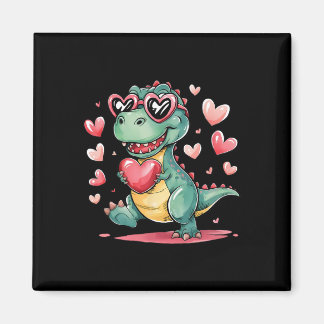 Valentijnsdag T-rex Dinosaurus Liefde Schattige Vr Magneet